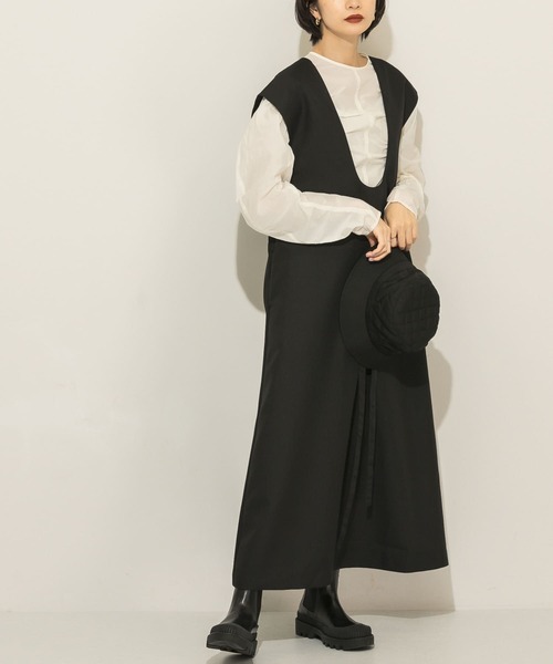 セール】Uネック2WAYジャンパースカート（ワンピース）｜KBF