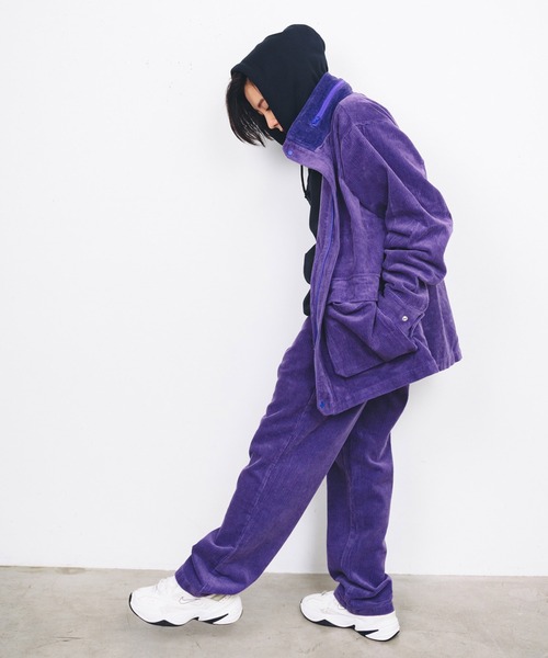 And A(アンドエー)の「AlexanderLeeChang アレキサンダーリーチャン / BLC CORDUROY TRACK JKT ロゴ刺繍 コーデュロイトラックジャケット サコッシュ付き / BC032202(ブルゾン・メンズ・ブラック/パープル/ブラウン・MEDIUM/X-LARGE/LARGE)」の18枚目の写真