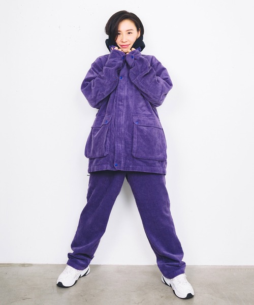 And A(アンドエー)の「AlexanderLeeChang アレキサンダーリーチャン / BLC CORDUROY TRACK JKT ロゴ刺繍 コーデュロイトラックジャケット サコッシュ付き / BC032202(ブルゾン・メンズ・ブラック/パープル/ブラウン・MEDIUM/X-LARGE/LARGE)」の19枚目の写真