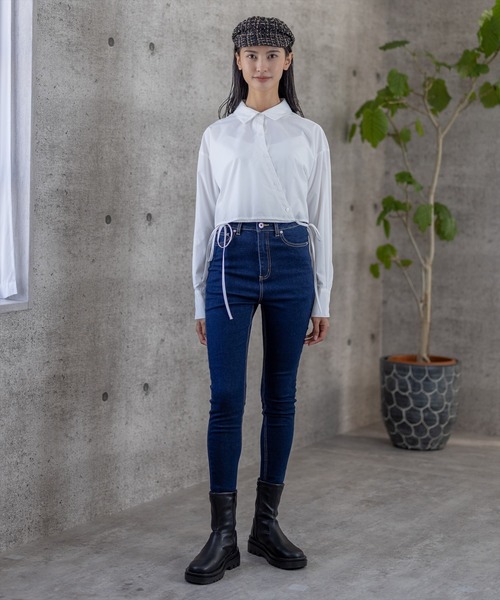 clear（クリア）の「×スキニーデニムパンツ（デニムパンツ・レディース・ライトブルー/インディゴブルー・S/M）」の21枚目の写真