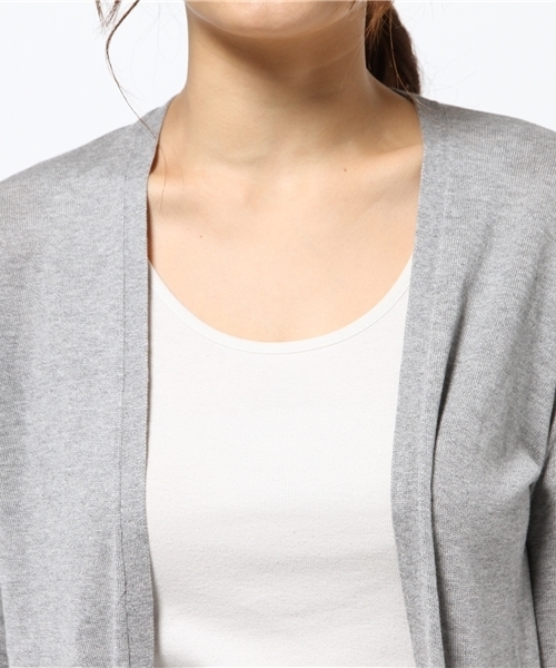 ROSE BUD(ローズバッド)の「LK-15117 LONG CARDIGAN(カーディガン/ボレロ・レディース・ミックスグレー/ベージュ/ネイビー/アイボリー/オリーブ・ONE SIZE)」の13枚目の写真