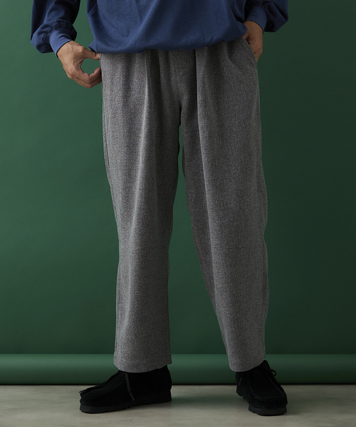JOURNAL STANDARD relume（ジャーナルスタンダード　レリューム）の「3TONE TWEED LIKE イージーパンツ（スラックス・メンズ・ライトグレー/ブラウン系その他/ベージュ系その他・SMALL/MEDIUM/LARGE）」の2枚目の写真
