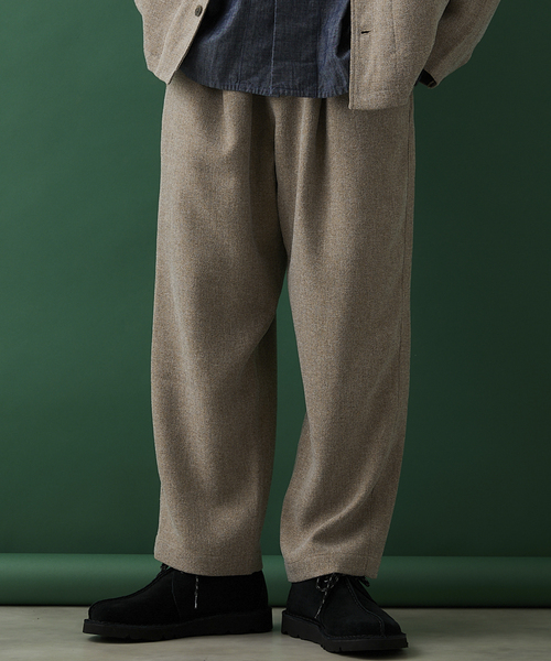 JOURNAL STANDARD relume（ジャーナルスタンダード　レリューム）の「3TONE TWEED LIKE イージーパンツ（スラックス・メンズ・ライトグレー/ブラウン系その他/ベージュ系その他・SMALL/MEDIUM/LARGE）」の7枚目の写真
