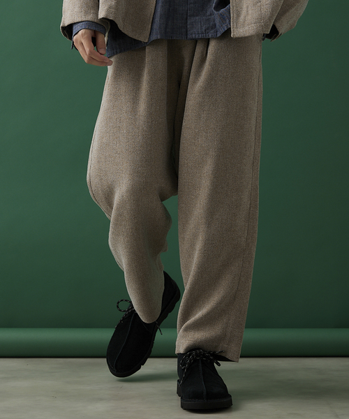 JOURNAL STANDARD relume（ジャーナルスタンダード　レリューム）の「3TONE TWEED LIKE イージーパンツ（スラックス・メンズ・ライトグレー/ブラウン系その他/ベージュ系その他・SMALL/MEDIUM/LARGE）」の8枚目の写真