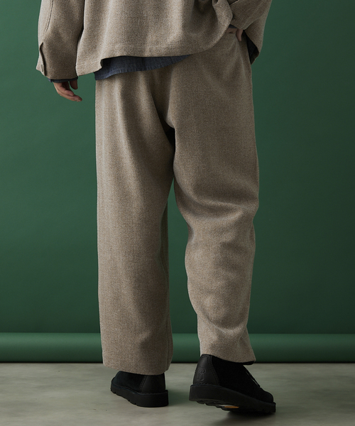 JOURNAL STANDARD relume（ジャーナルスタンダード　レリューム）の「3TONE TWEED LIKE イージーパンツ（スラックス・メンズ・ライトグレー/ブラウン系その他/ベージュ系その他・SMALL/MEDIUM/LARGE）」の10枚目の写真