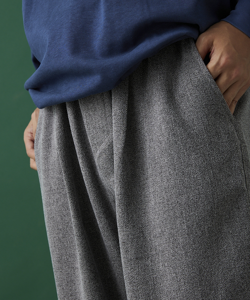 JOURNAL STANDARD relume（ジャーナルスタンダード　レリューム）の「3TONE TWEED LIKE イージーパンツ（スラックス・メンズ・ライトグレー/ブラウン系その他/ベージュ系その他・SMALL/MEDIUM/LARGE）」の14枚目の写真