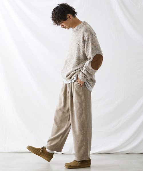 JOURNAL STANDARD relume（ジャーナルスタンダード　レリューム）の「3TONE TWEED LIKE イージーパンツ（スラックス・メンズ・ライトグレー/ブラウン系その他/ベージュ系その他・SMALL/MEDIUM/LARGE）」の15枚目の写真