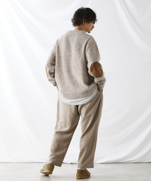 JOURNAL STANDARD relume（ジャーナルスタンダード　レリューム）の「3TONE TWEED LIKE イージーパンツ（スラックス・メンズ・ライトグレー/ブラウン系その他/ベージュ系その他・SMALL/MEDIUM/LARGE）」の17枚目の写真