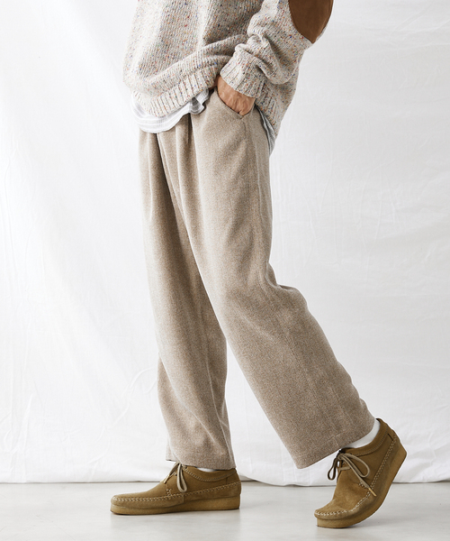 JOURNAL STANDARD relume（ジャーナルスタンダード　レリューム）の「3TONE TWEED LIKE イージーパンツ（スラックス・メンズ・ライトグレー/ブラウン系その他/ベージュ系その他・SMALL/MEDIUM/LARGE）」の19枚目の写真
