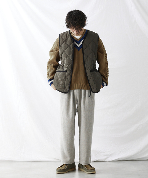 JOURNAL STANDARD relume（ジャーナルスタンダード　レリューム）の「3TONE TWEED LIKE イージーパンツ（スラックス・メンズ・ライトグレー/ブラウン系その他/ベージュ系その他・SMALL/MEDIUM/LARGE）」の21枚目の写真