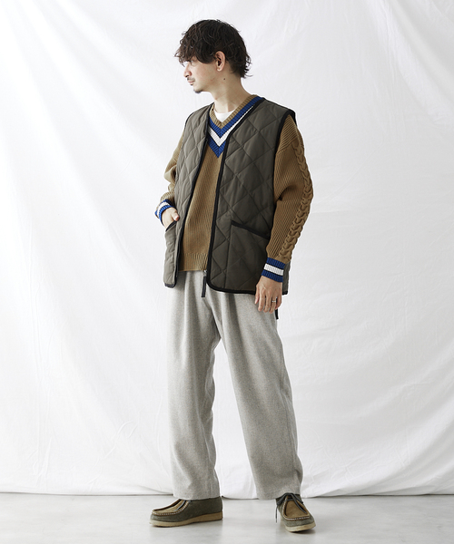 JOURNAL STANDARD relume（ジャーナルスタンダード　レリューム）の「3TONE TWEED LIKE イージーパンツ（スラックス・メンズ・ライトグレー/ブラウン系その他/ベージュ系その他・SMALL/MEDIUM/LARGE）」の22枚目の写真