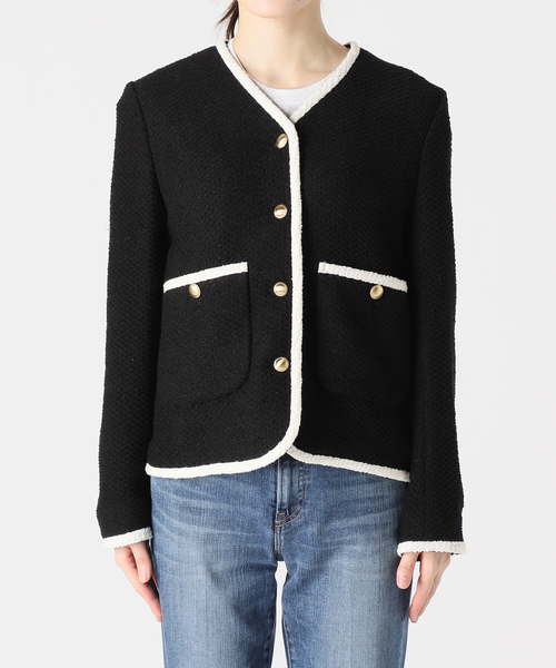 ツイードジャケット　トータリテ La TOTALITE（ラトータリテ）の「ツィードVネックジャケット