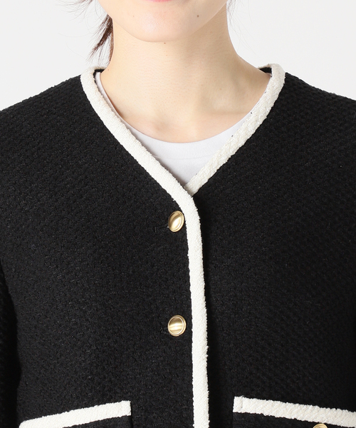 ツイードジャケット　トータリテ La TOTALITE（ラトータリテ）の「ツィードVネックジャケット