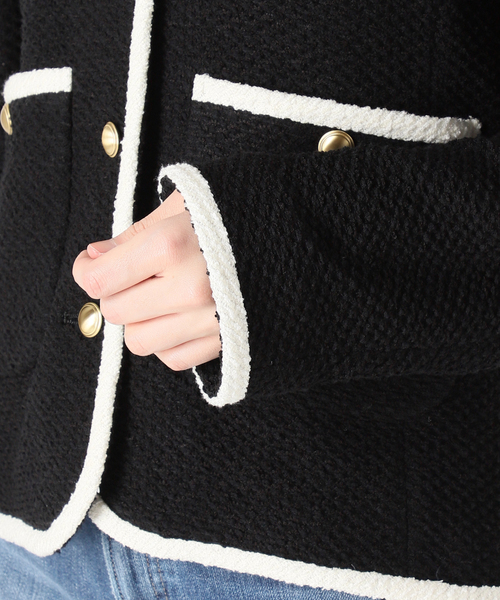 La TOTALITE（ラトータリテ）の「ツィードVネックジャケット