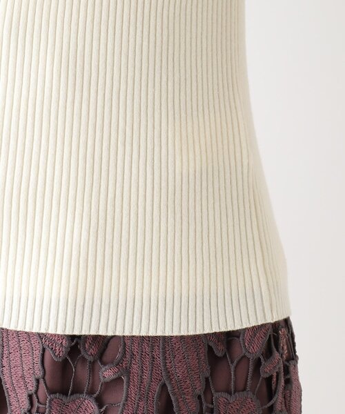 index(インデックス)の「◆パターンブロッキングタックスリーブニット【WEB限定カラー】(ニット/セーター・レディース・マスタード/ブラック系7/オフホワイト/ネイビー/ベージュ・36/40/42/38)」の16枚目の写真