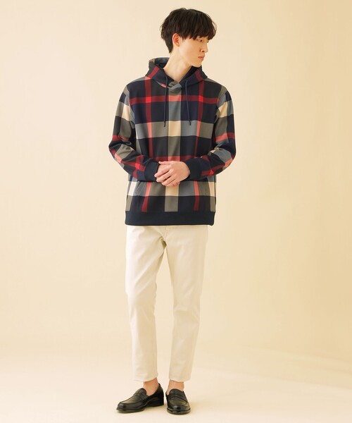 CB CRESTBRIDGE（シービークレストブリッジ）の「【Unisex】クレストブリッジチェックプルオーバーパーカー（パーカー・メンズ・ネイビー/ブルー・3/2/1/4）」の9枚目の写真