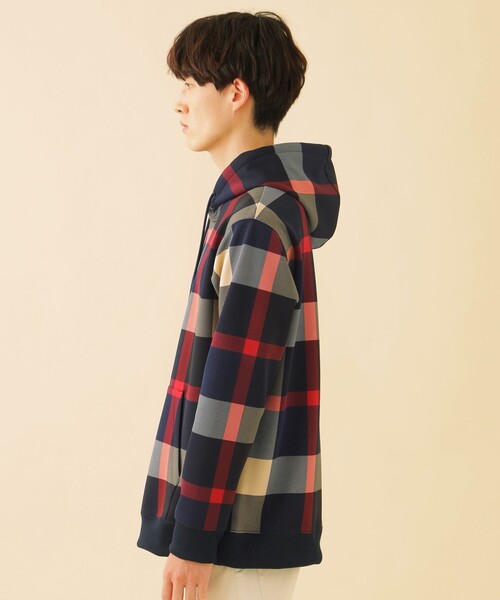 CB CRESTBRIDGE（シービークレストブリッジ）の「【Unisex】クレストブリッジチェックプルオーバーパーカー（パーカー・メンズ・ネイビー/ブルー・3/2/1/4）」の11枚目の写真