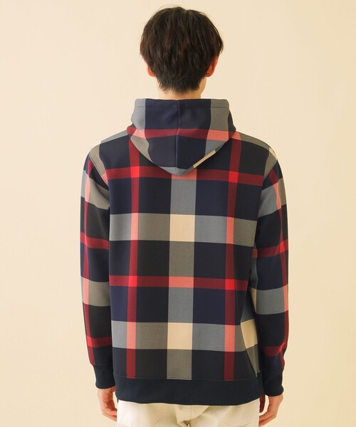 CB CRESTBRIDGE（シービークレストブリッジ）の「【Unisex】クレストブリッジチェックプルオーバーパーカー（パーカー・メンズ・ネイビー/ブルー・3/2/1/4）」の12枚目の写真