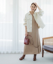 \新色追加/マキシ丈ニットワンピース