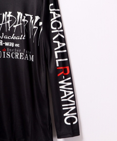 BLACK JACKALL CROWN(ブラックジャッカルクラウン)の「BLACK JACKALL CROWN T/C天竺 サブリメーション プリント ロングTシャツ ロンT(Tシャツ/カットソー・レディース・ホワイト/ブラック・FREE)」の13枚目の写真