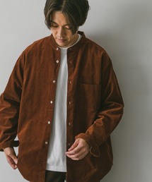 URBAN RESEARCH DOORS | 『XLサイズ/WEB限定』コーデュロイバンドカラーシャツ(シャツ/ブラウス)