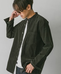 URBAN RESEARCH DOORS | コーデュロイバンドカラーシャツ(シャツ/ブラウス)
