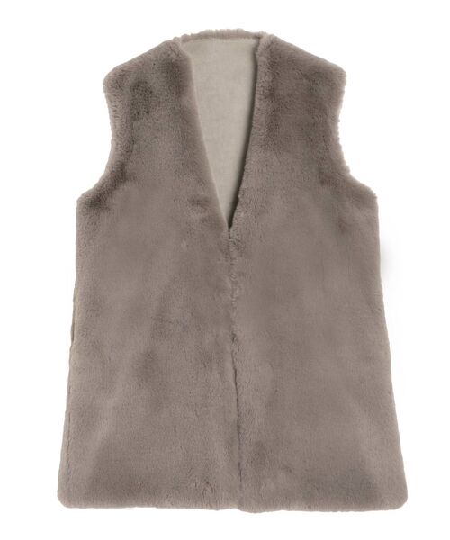 ELENDEEK（エレンディーク）の「フェイクファージレ（その他アウター・レディース・ライトグレー/モカ・FREE）」の20枚目の写真