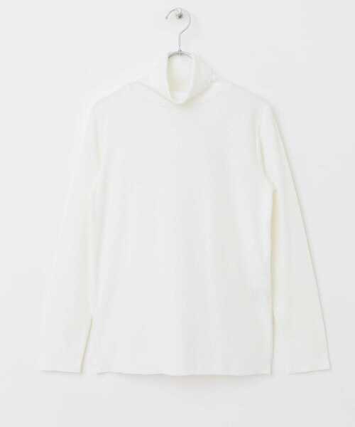 URBAN RESEARCH DOORS（アーバンリサーチドアーズ）の「『UR TECH』テレコタートルネックTシャツ（Tシャツ/カットソー・レディース・ライトグレー/オフホワイト/ブラック・MEDIUM）」の17枚目の写真