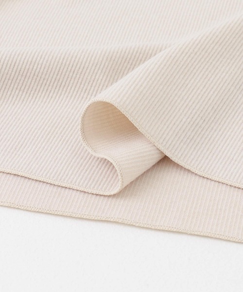 URBAN RESEARCH DOORS（アーバンリサーチドアーズ）の「『UR TECH』テレコタートルネックTシャツ（Tシャツ/カットソー・レディース・ライトグレー/オフホワイト/ブラック・MEDIUM）」の21枚目の写真