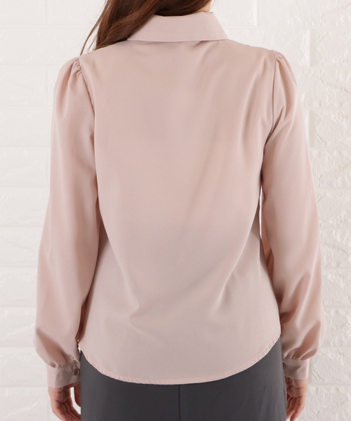 フリルタイシフォンブラウス（シャツ/ブラウス）｜Lace Ladies