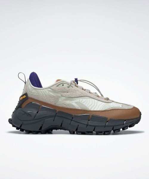 Reebok(リーボック)の「Zig Kinetica 2.5 Edge(スニーカー・メンズ・アイボリー/グレー/ブラック×ブラック/ベージュ×ブラック・26.0cm/24.0cm/26.5cm/23.5cm/27.5cm/25.5cm/27.0cm/25.0cm/24.5cm/23.0cm/28.0cm/29.0cm/28.5cm)」の2枚目の写真