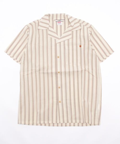 roial(ロイアル)の「SS SHIRT/ROAIL(ロイアル)半袖オープンカラーシャツ(シャツ/ブラウス・メンズ・ストライプ/オフホワイト/ネイビー/ホワイト系その他2/ピンク・LARGE/X-LARGE/MEDIUM)」の20枚目の写真