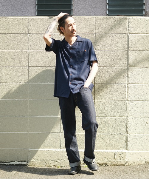 roial(ロイアル)の「SS SHIRT/ROAIL(ロイアル)半袖オープンカラーシャツ(シャツ/ブラウス・メンズ・ストライプ/オフホワイト/ネイビー/ホワイト系その他2/ピンク・LARGE/X-LARGE/MEDIUM)」の22枚目の写真