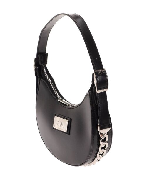 GYDA(ジェイダ)の「ラウンドチェーンハンドバッグ(ハンドバッグ・レディース・ブラック/オフホワイト・FREE)」の7枚目の写真