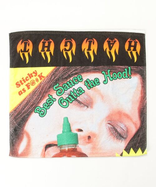 ヘイト [HAIGHT] - × テクスタ [TEXTA] コラボ バーベキュー ソース ビーチ タオル [BBQ SAUCE BEACH TOWEL]
