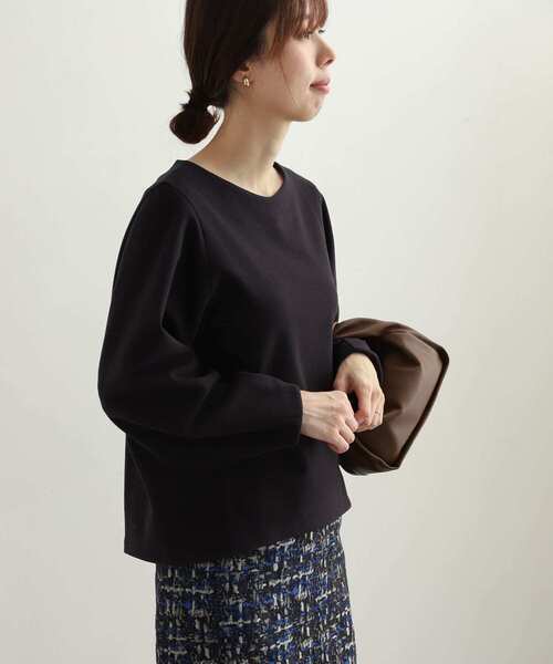 URBAN RESEARCH DOORS ワイドVネックプルオーバー チャコール セール】ワイドVネックポンチプルオーバー（Tシャツ/カットソー