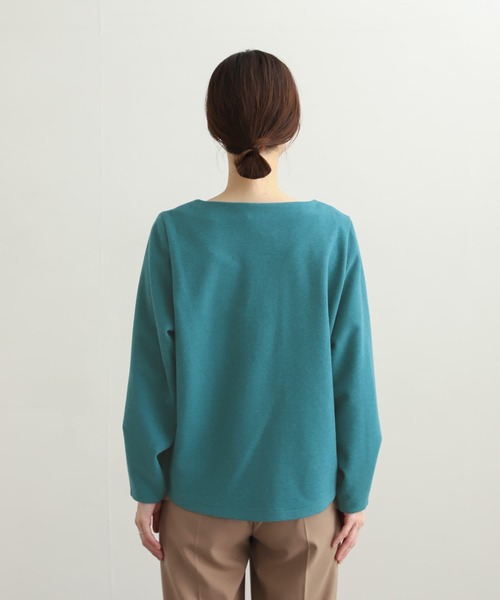 URBAN RESEARCH DOORS(アーバンリサーチドアーズ)の「ワイドVネックポンチプルオーバー(Tシャツ/カットソー・レディース・ブルー/ブラウン/ブラック・MEDIUM)」の12枚目の写真