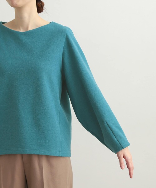 URBAN RESEARCH DOORS(アーバンリサーチドアーズ)の「ワイドVネックポンチプルオーバー(Tシャツ/カットソー・レディース・ブルー/ブラウン/ブラック・MEDIUM)」の11枚目の写真
