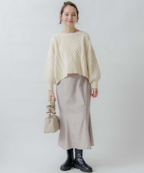 flower(フラワー)の「テンダーブルームスカート(スカート・レディース・アイボリー/ベージュ・FREE)」の22枚目の写真