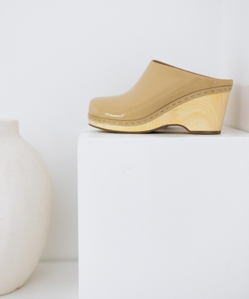 【セール】ウッドソールサボ（サンダル）｜ADAM ET ROPE\'（アダムエロペ）