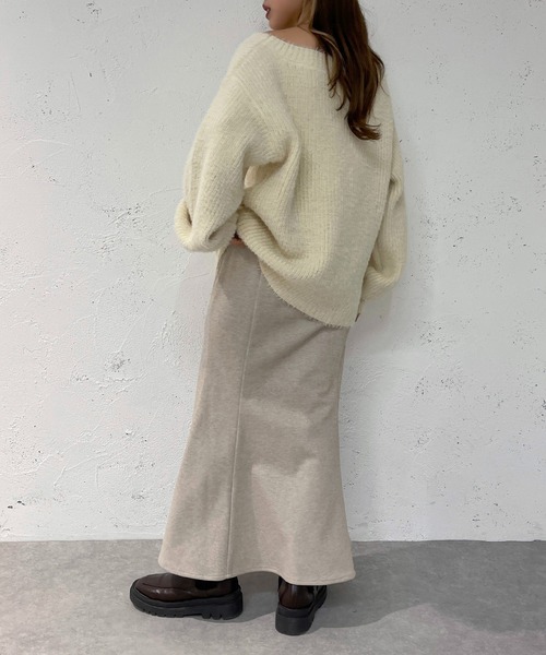 apres jour mignon(アプレジュールミニョン)の「スリットマーメイドスカート【ZOZOTOWN限定アイテム】(スカート・レディース・ブラック/オレンジ/オートミール・SMALL/MEDIUM/X-LARGE)」の17枚目の写真