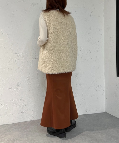 apres jour mignon(アプレジュールミニョン)の「スリットマーメイドスカート【ZOZOTOWN限定アイテム】(スカート・レディース・ブラック/オレンジ/オートミール・SMALL/MEDIUM/X-LARGE)」の18枚目の写真