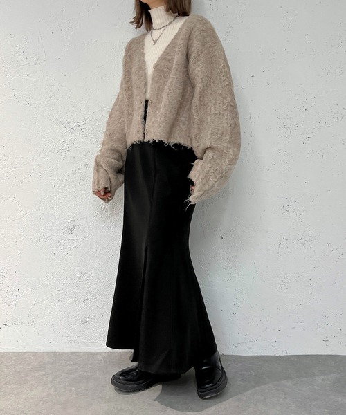 apres jour mignon(アプレジュールミニョン)の「スリットマーメイドスカート【ZOZOTOWN限定アイテム】(スカート・レディース・ブラック/オレンジ/オートミール・SMALL/MEDIUM/X-LARGE)」の22枚目の写真