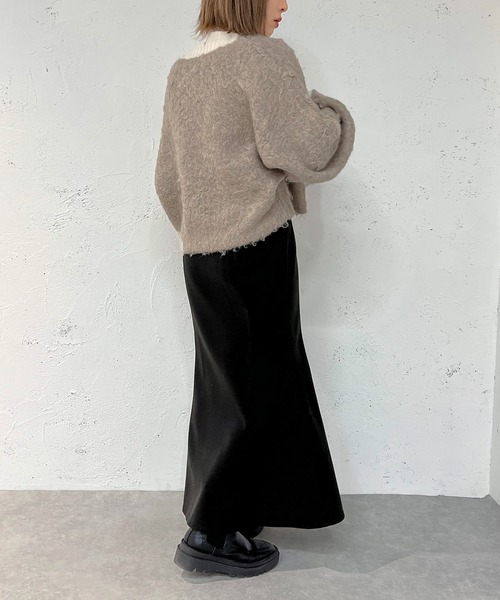 apres jour mignon(アプレジュールミニョン)の「スリットマーメイドスカート【ZOZOTOWN限定アイテム】(スカート・レディース・ブラック/オレンジ/オートミール・SMALL/MEDIUM/X-LARGE)」の16枚目の写真