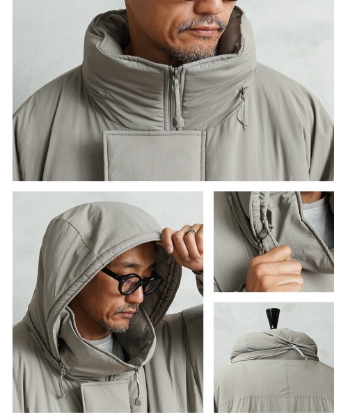 WAIPER.inc モンスターパーカーPERTEX UNLIMITED グレー 米軍 PCU LEVEL7 TYPE2 PRIMALOFT モンスターパーカー PERTEX