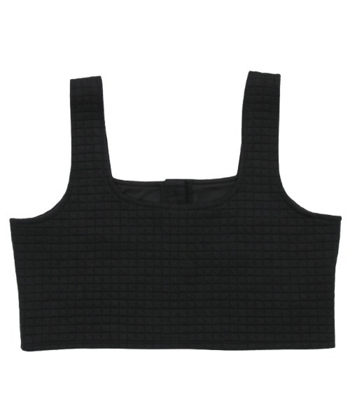 select MOCA(セレクトモカ)の「2WAYキルティングショートビスチェ(ベスト・レディース・オフホワイト/ブラック・FREE)」の16枚目の写真