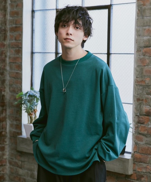 Alpinus(アルピナス)の「smoke color long sleeve Tee / スモークカラー ロングスリーブTシャツ(Tシャツ/カットソー・メンズ・ブルー/グリーン/パープル・SMALL/MEDIUM)」の2枚目の写真