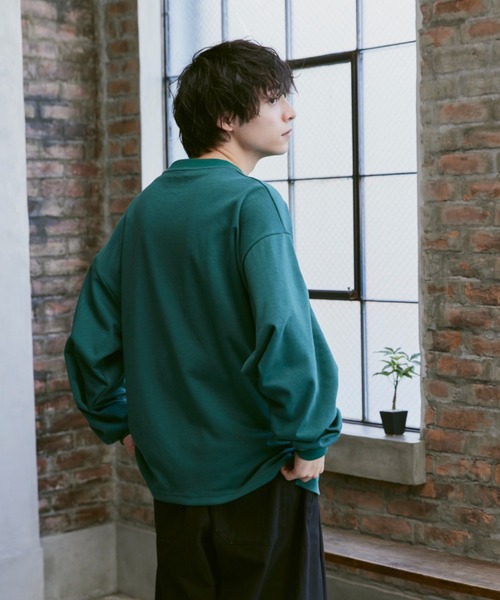 Alpinus(アルピナス)の「smoke color long sleeve Tee / スモークカラー ロングスリーブTシャツ(Tシャツ/カットソー・メンズ・ブルー/グリーン/パープル・SMALL/MEDIUM)」の5枚目の写真