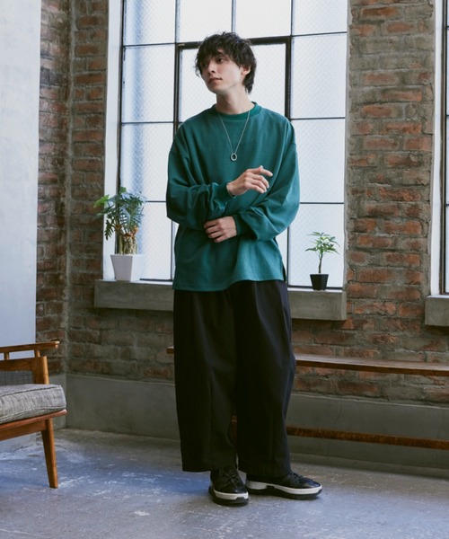 Alpinus(アルピナス)の「smoke color long sleeve Tee / スモークカラー ロングスリーブTシャツ(Tシャツ/カットソー・メンズ・ブルー/グリーン/パープル・SMALL/MEDIUM)」の9枚目の写真