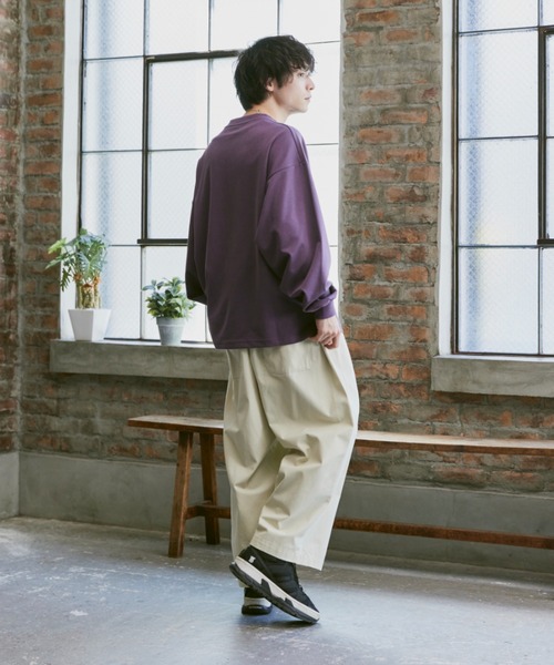 Alpinus(アルピナス)の「smoke color long sleeve Tee / スモークカラー ロングスリーブTシャツ(Tシャツ/カットソー・メンズ・ブルー/グリーン/パープル・SMALL/MEDIUM)」の11枚目の写真